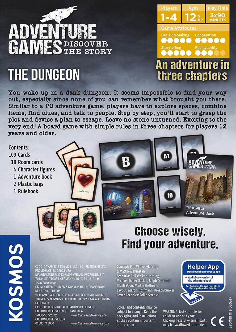 Adventure Games: The Dungeon  (1 2 3 4) board game collectible [Barcode 814743014473] - Main Image 2