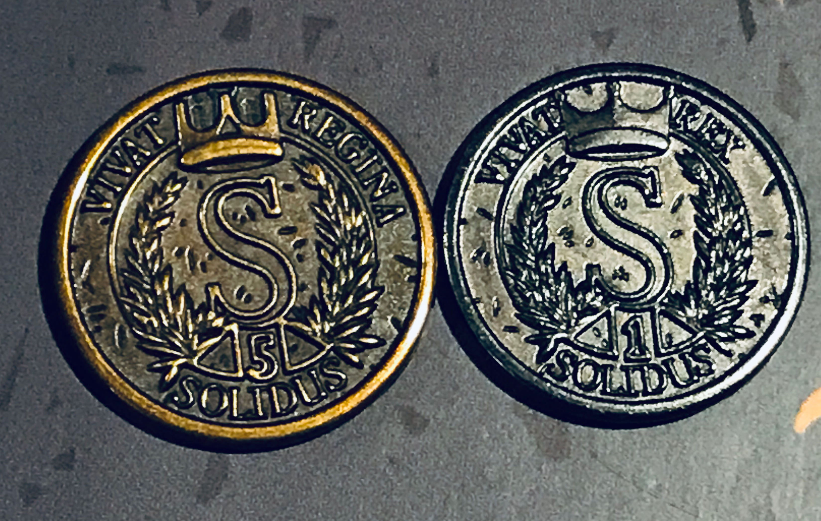 Feudum: Custom Metal Coins  (2-6) board game collectible - Main Image 2