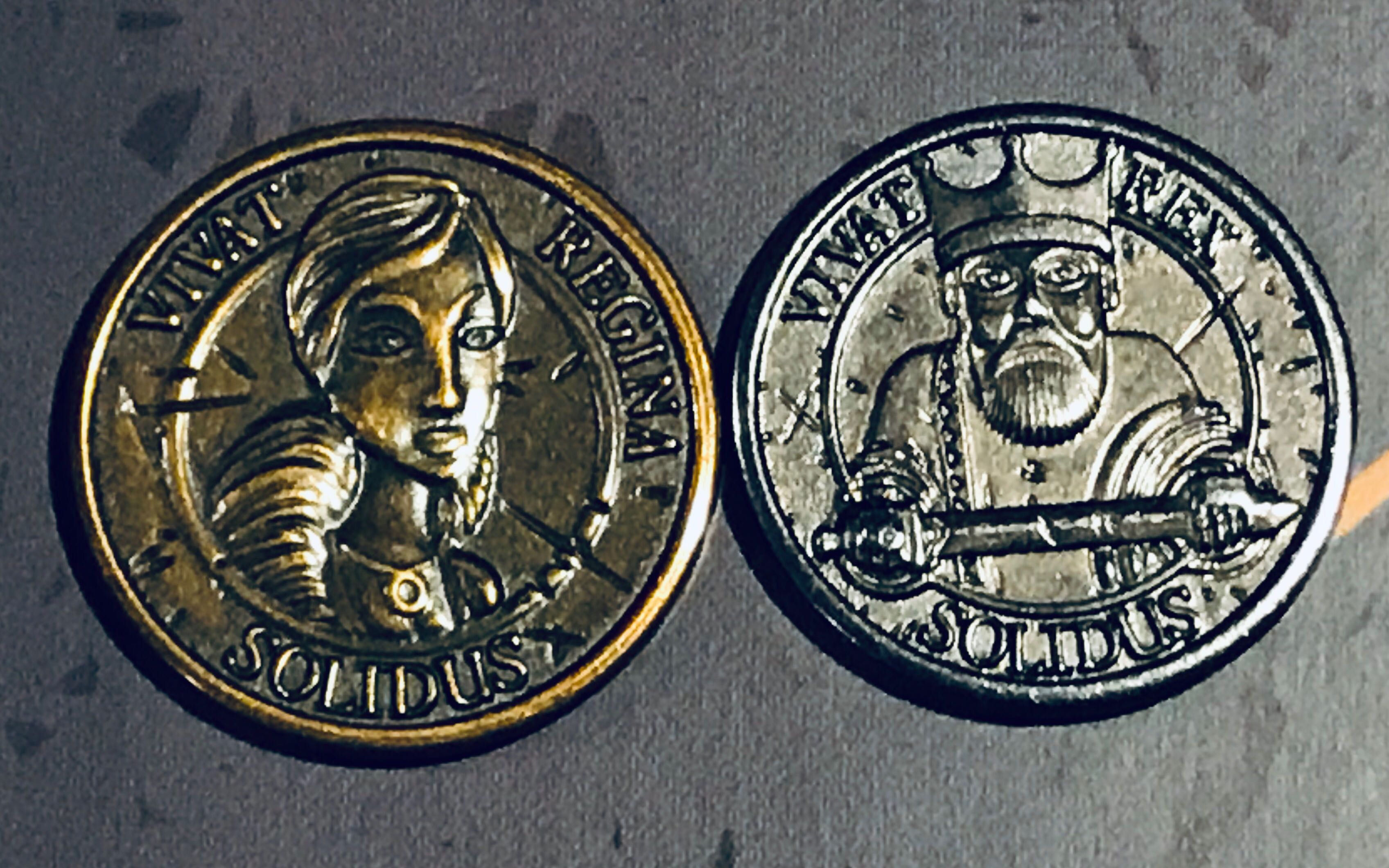 Feudum: Custom Metal Coins  (2-6) board game collectible - Main Image 3