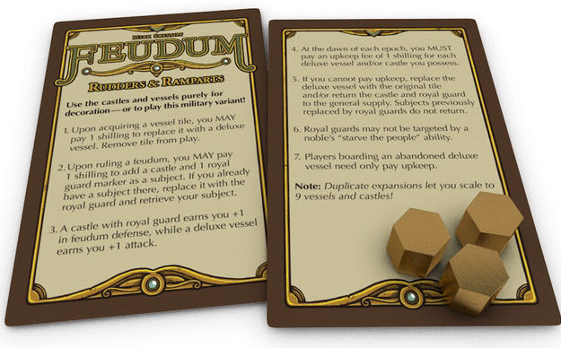 Feudum: Rudders & Ramparts KS Edition  (2-5) board game collectible [Barcode 602573231104] - Main Image 3