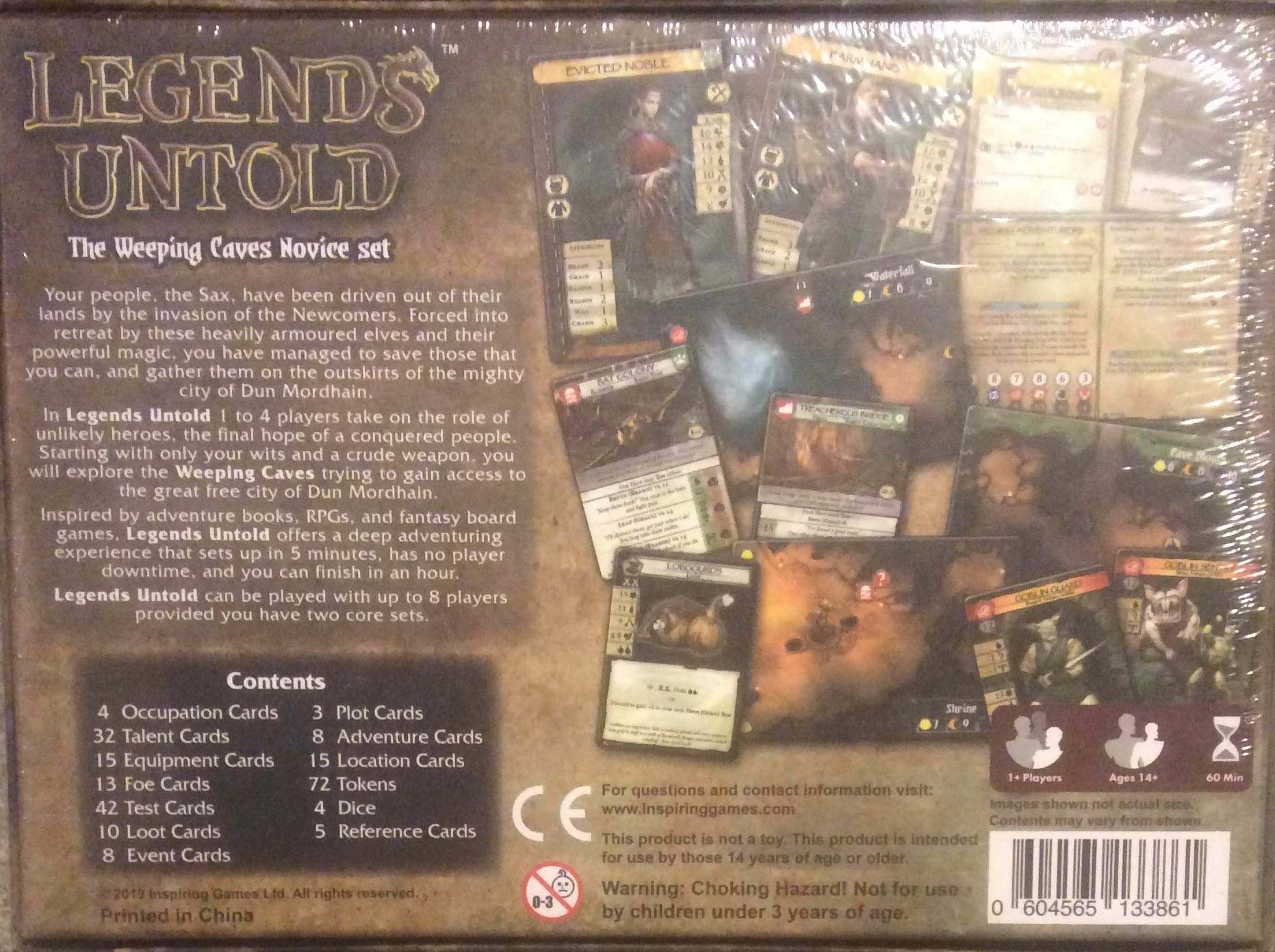 Legends Untold The Weeping Caves  (1-4) board game collectible - Main Image 2