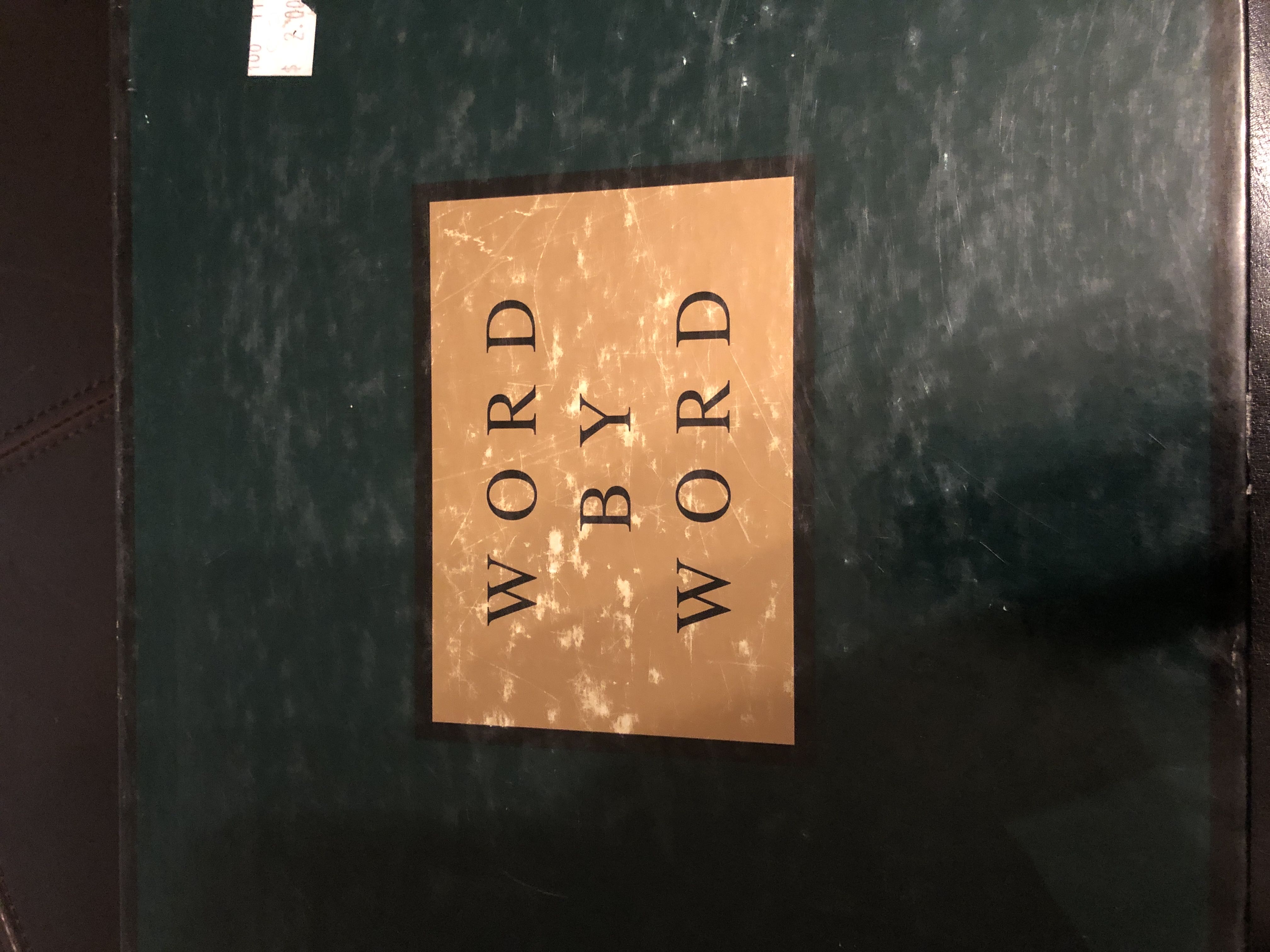 Word By Word  (3-6) board game collectible [Barcode 724476000035] - Main Image 1