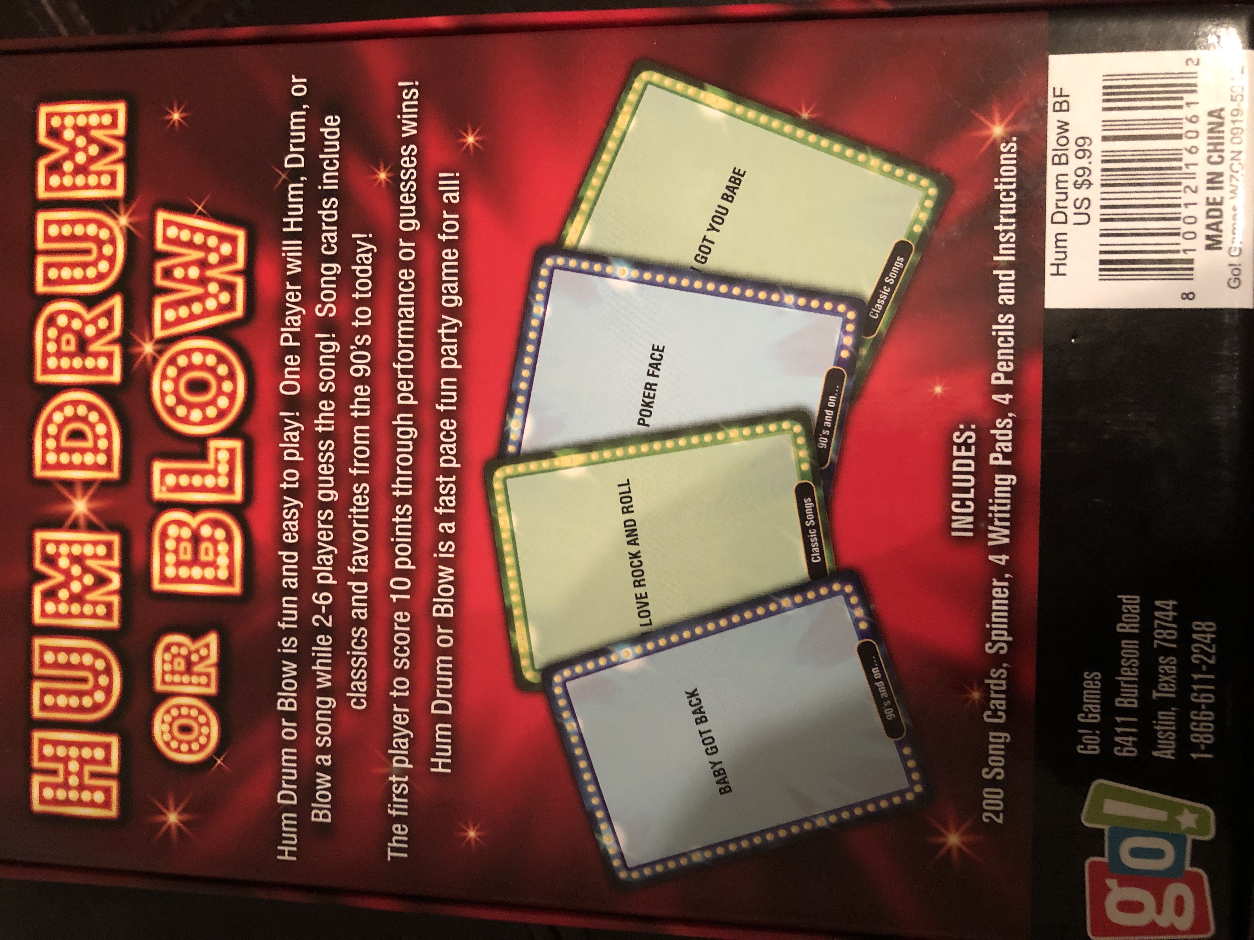 Hum Drum Or Blow  (2-6) board game collectible [Barcode 810012160612] - Main Image 2