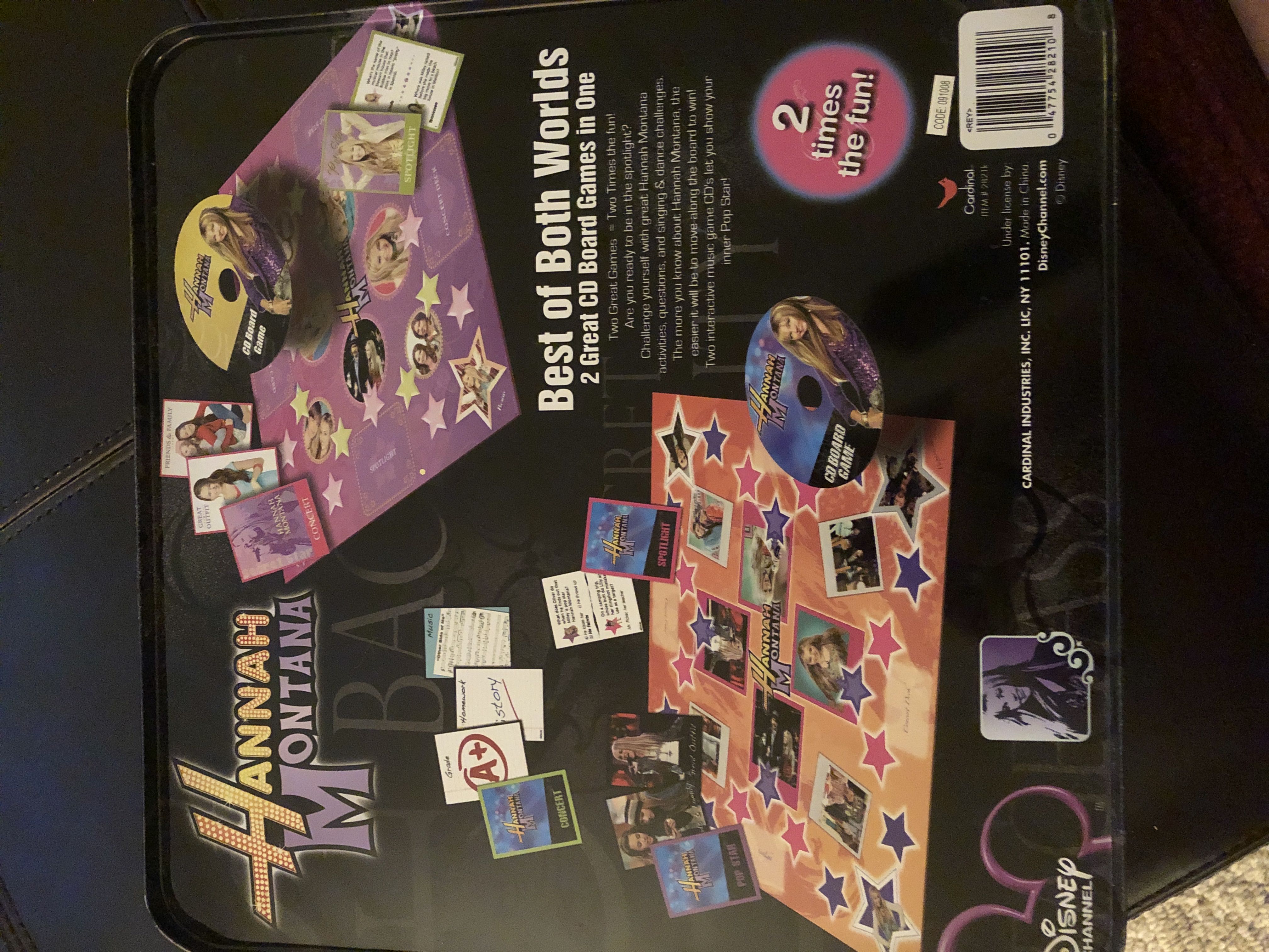 Hannah Montana Best Of Both Worlds 2 Great CD Board Games In One  board game collectible [Barcode 047754282108] - Main Image 2