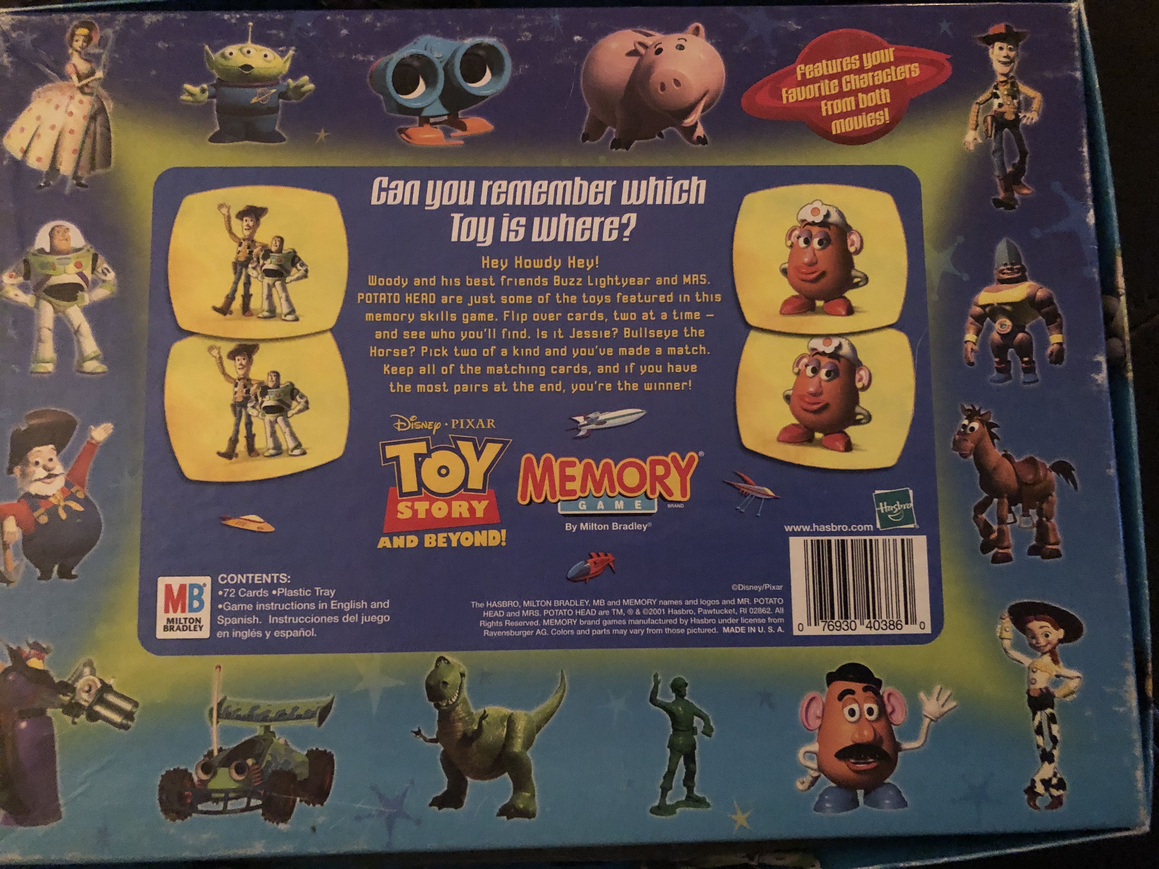 Toy Story Memory Game  (1+) board game collectible [Barcode 076930403860] - Main Image 2
