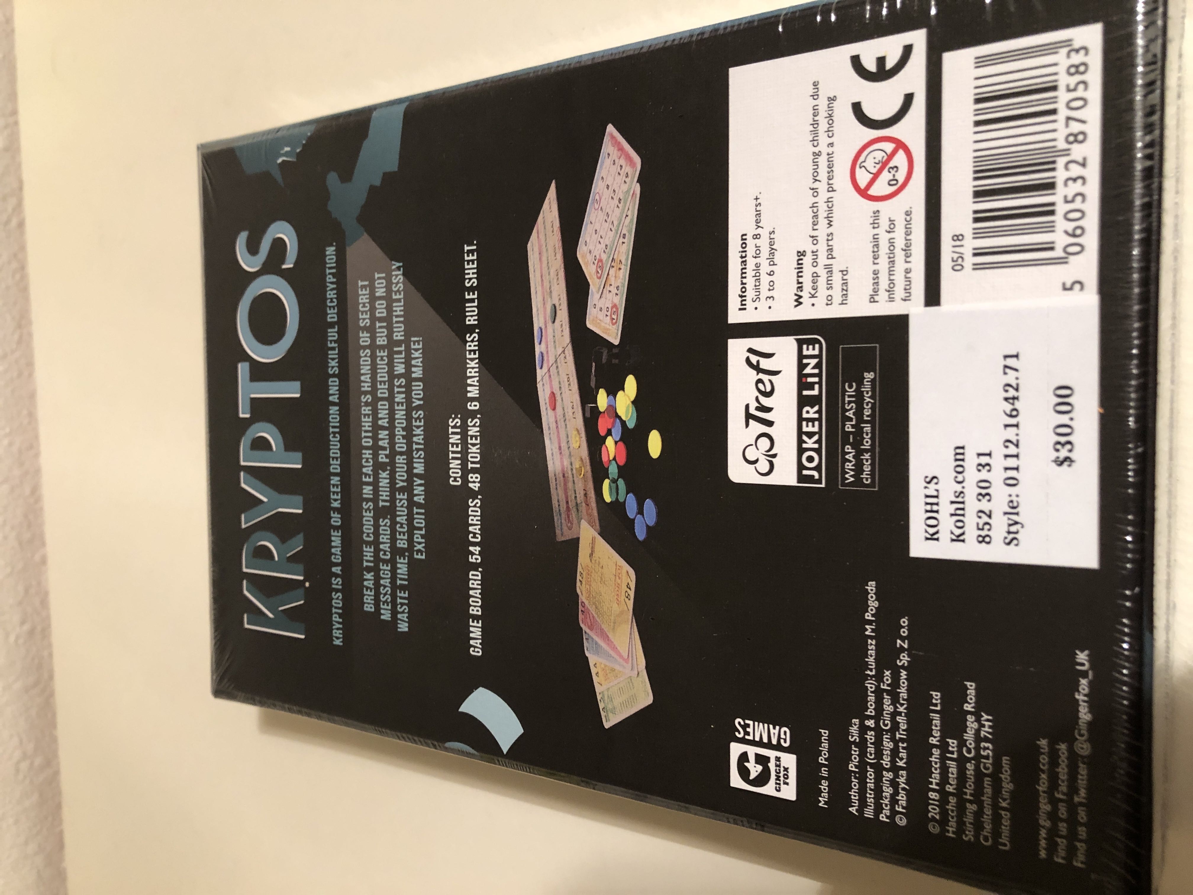 Kryptos  (3-6) board game collectible [Barcode 5060532870583] - Main Image 2