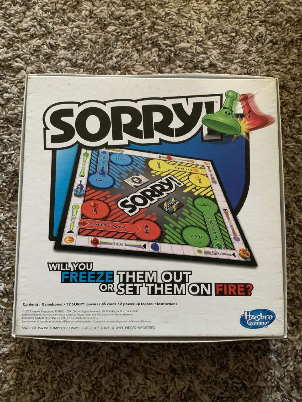 Sorry  (2-4) board game collectible [Barcode 653569904113] - Main Image 3