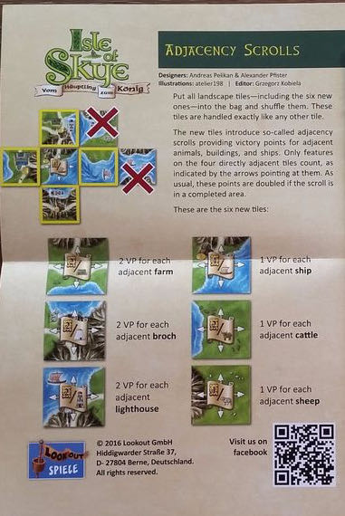 Isle of Skye: Adjacency Scrolls  (2-5) board game collectible - Main Image 2