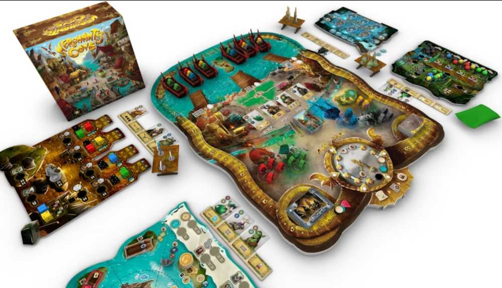 Merchants Cove - KS Edition (All Exp + Promo)  (1-4) board game collectible - Main Image 2