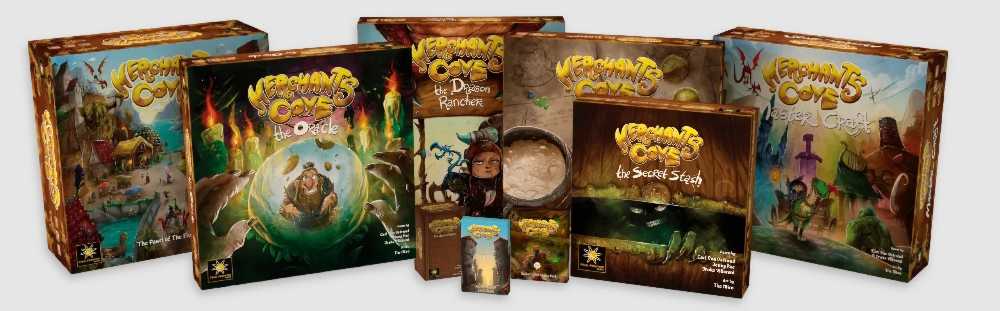 Merchants Cove - KS Edition (All Exp + Promo)  (1-4) board game collectible - Main Image 3