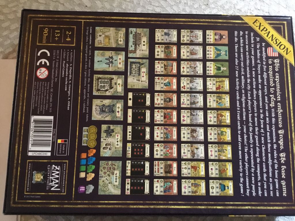 Troyes: The Ladies Of Troyes  board game collectible [Barcode 681706707914] - Main Image 2