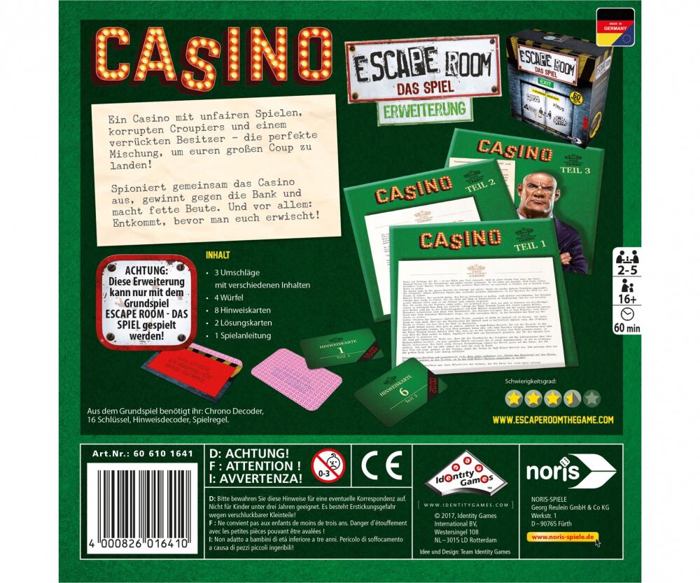 Escape Room The Game : Casino  board game collectible [Barcode 5707152007127] - Main Image 2