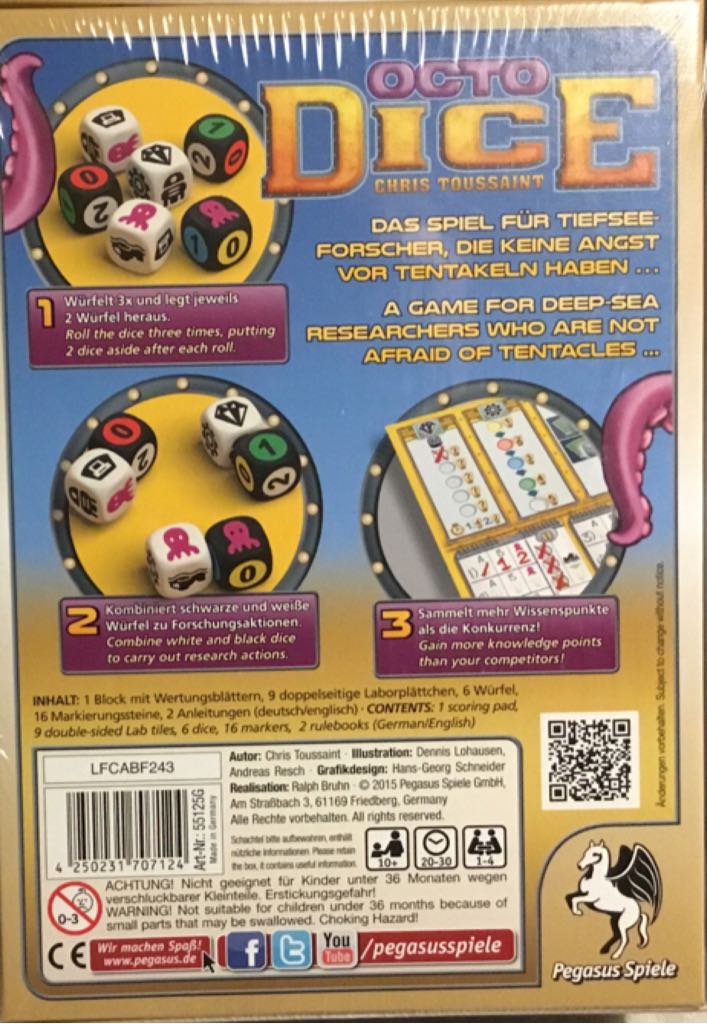 Octodice  (1-4) board game collectible [Barcode 4250231707124] - Main Image 2