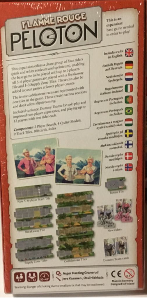 Flamme Rouge Peloton Expansion Board Game-  (1-12) board game collectible [Barcode 6430018270777] - Main Image 2