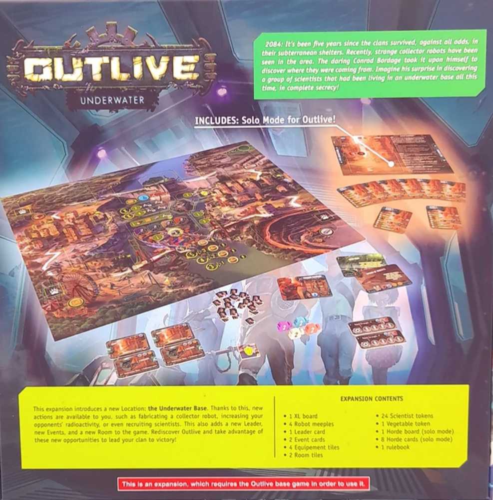 Outlive: Underwater  (1-4) board game collectible - Main Image 3