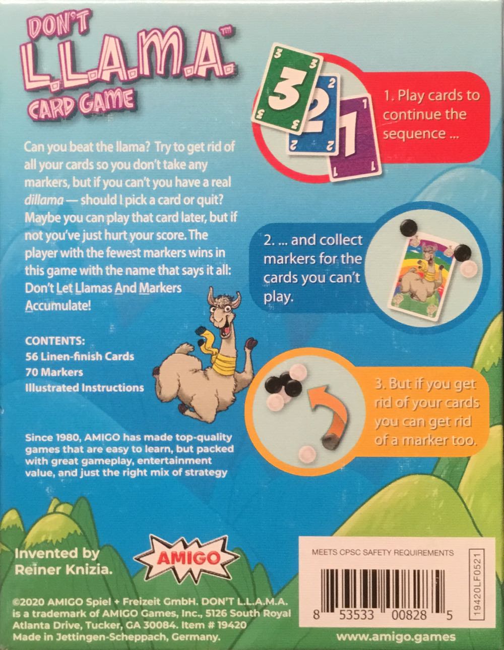 L.l.A.M.A.  (2-6) board game collectible [Barcode 853533008285] - Main Image 2