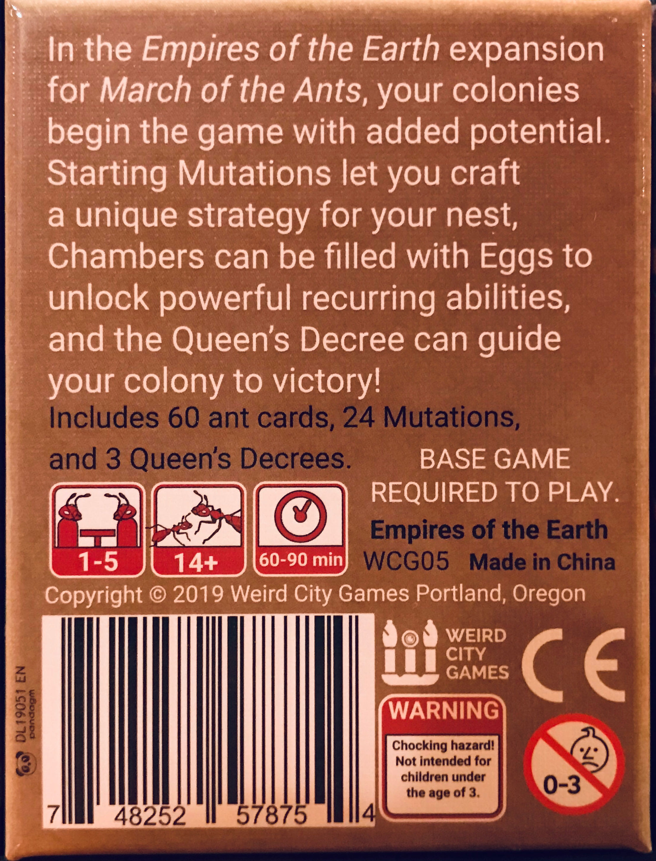 March of the Ants: Empires of the Earth  (1-5) board game collectible [Barcode 748252578754] - Main Image 4