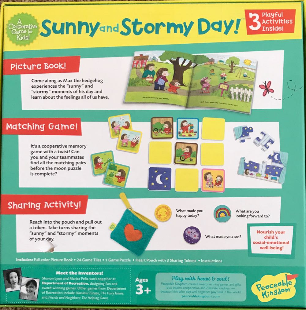 Sunny And Stormy Day! Book & Game  board game collectible [Barcode 643356058549] - Main Image 2