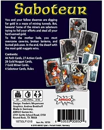 Saboteur  (3-10) board game collectible [Barcode 853533008506] - Main Image 2