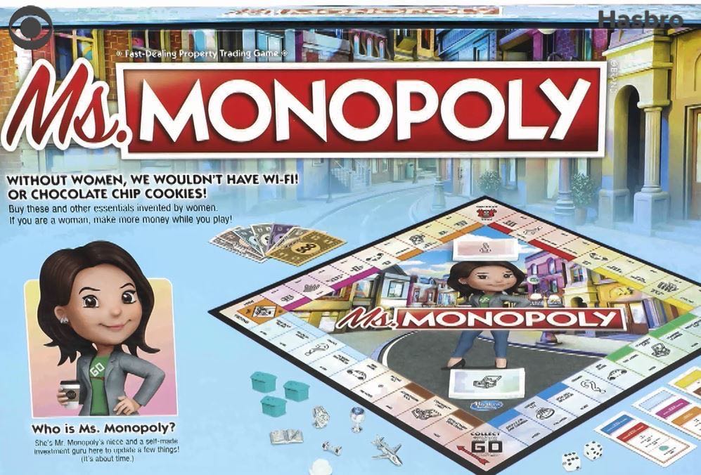 Ms. Monopoly  (2-6) board game collectible [Barcode 630509885299] - Main Image 2