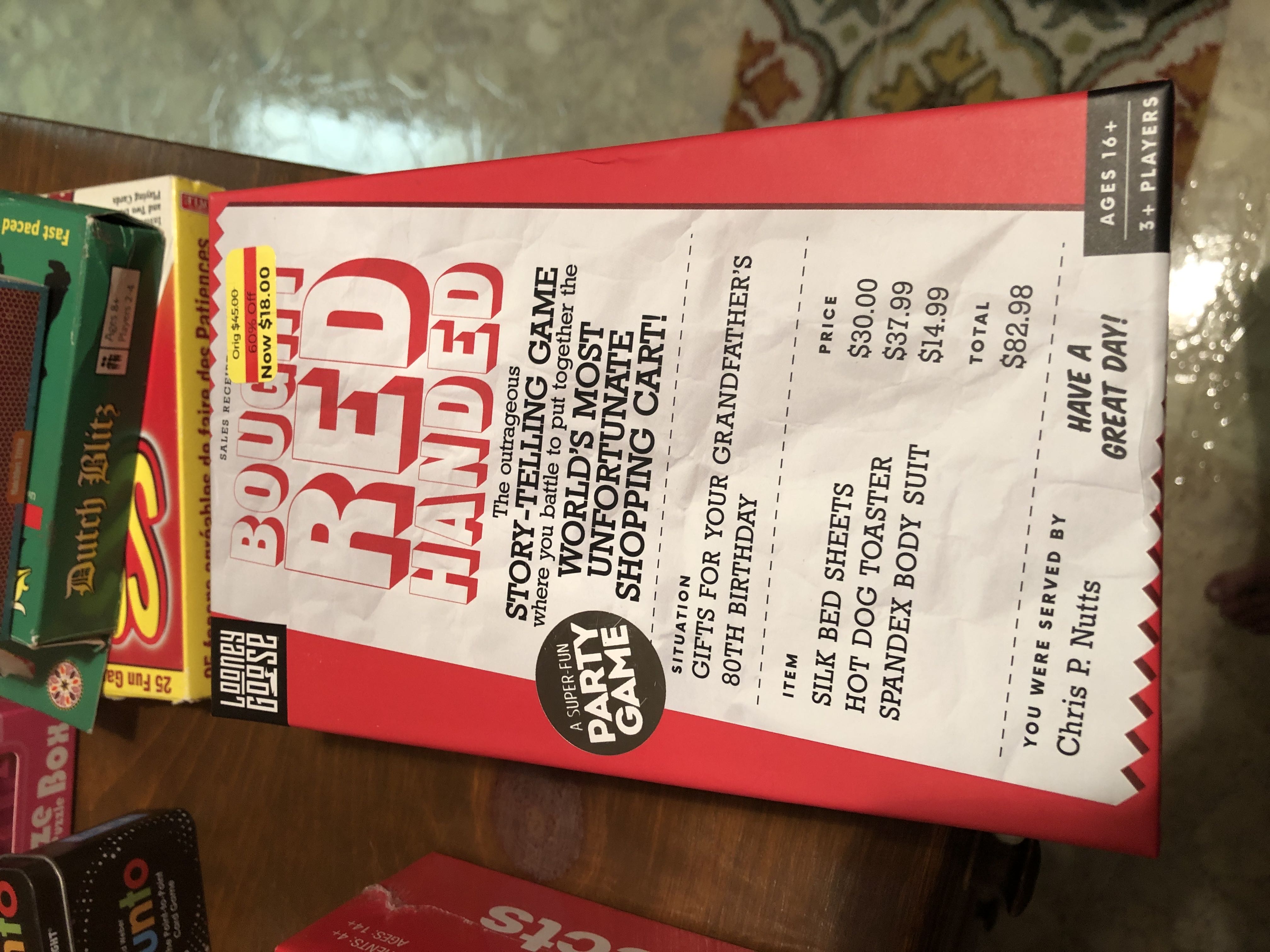 Bought Red Handed  board game collectible [Barcode 5056297205104] - Main Image 1