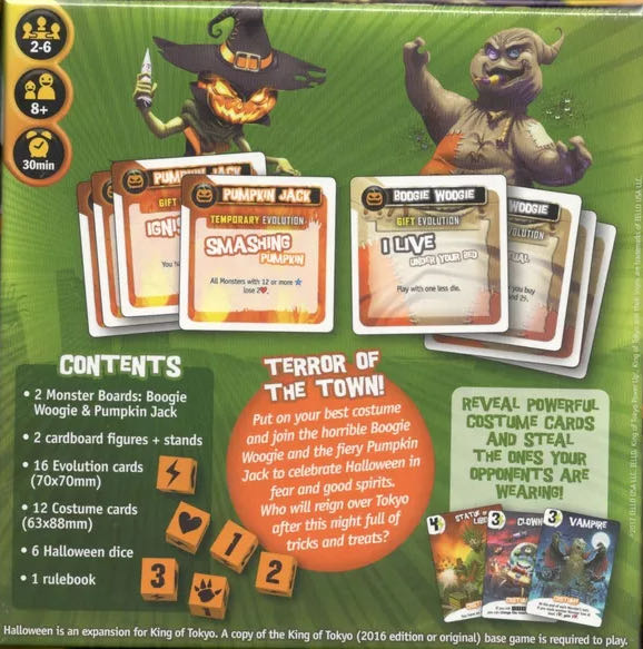 King Of Tokyo Halloween  (2-6) board game collectible [Barcode 3760175514180] - Main Image 2