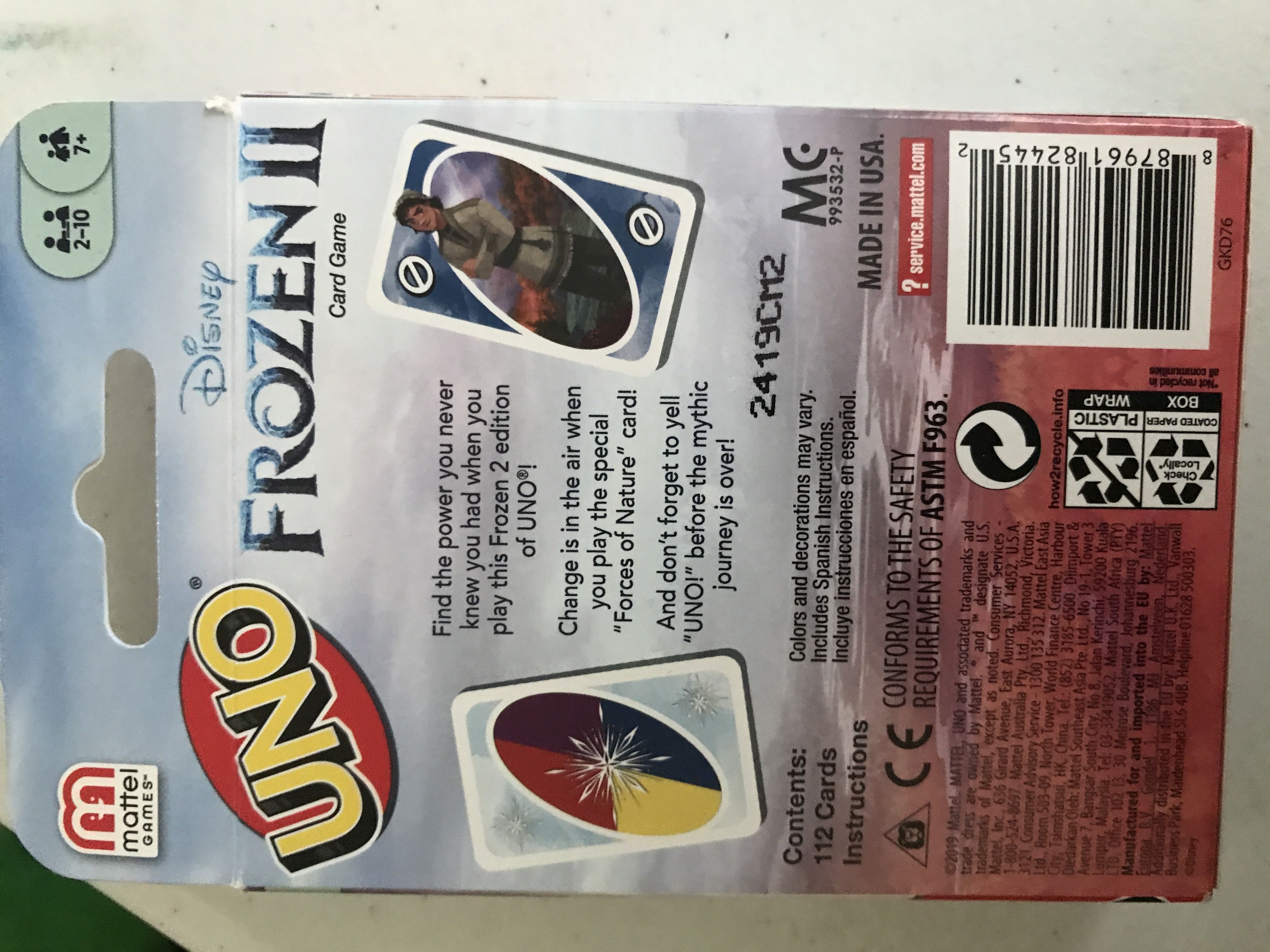 Frozen 2  (2-10) board game collectible [Barcode 887961824452] - Main Image 2
