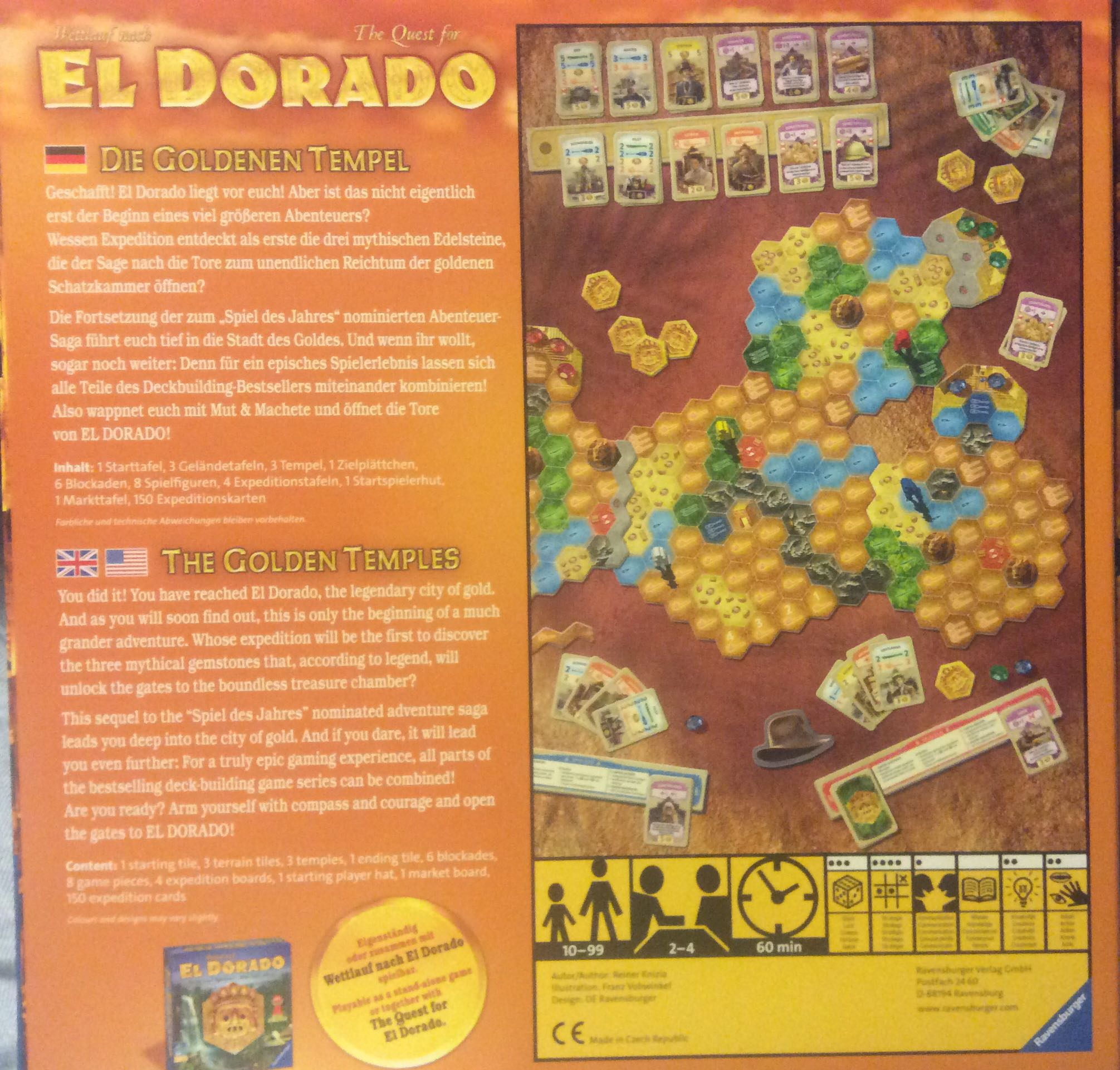 El Dorado: Gouden Tempels  (2-4) board game collectible [Barcode 4005556261291] - Main Image 2