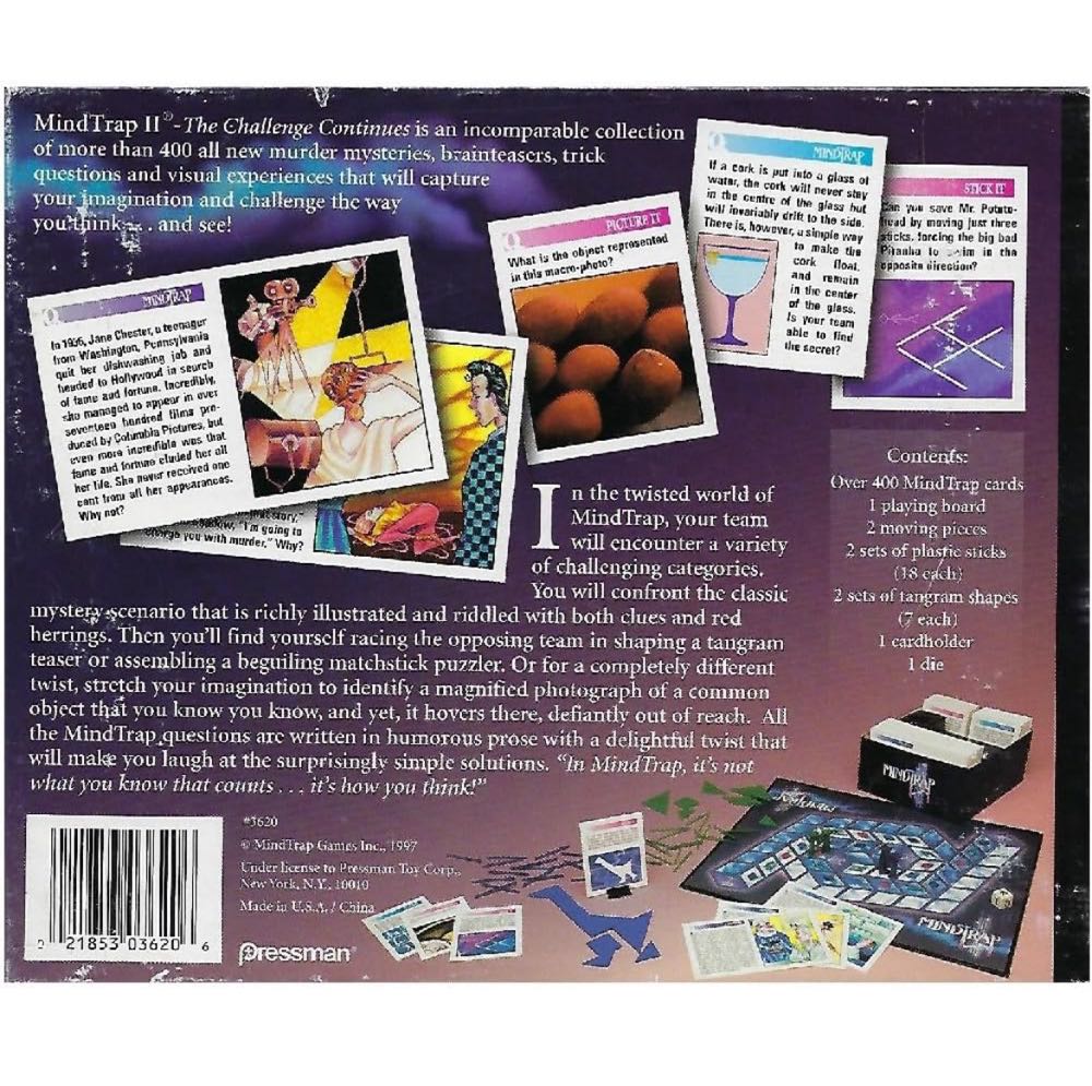 Mindtrap II  (2) board game collectible [Barcode 021853036206] - Main Image 2