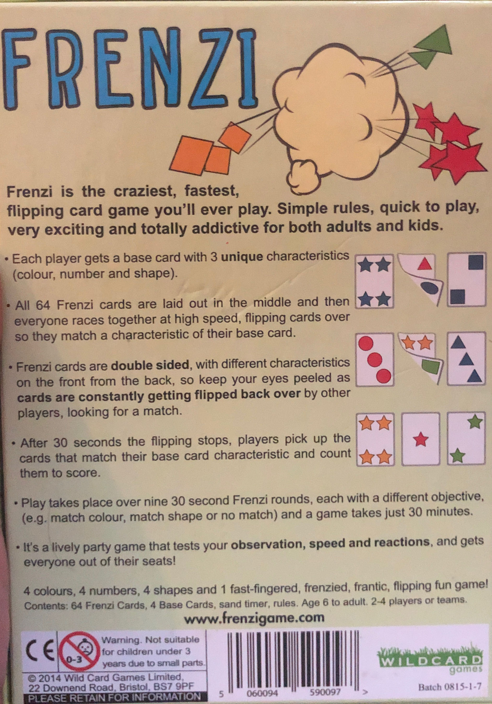 Frenzi  board game collectible [Barcode 5060094590097] - Main Image 2