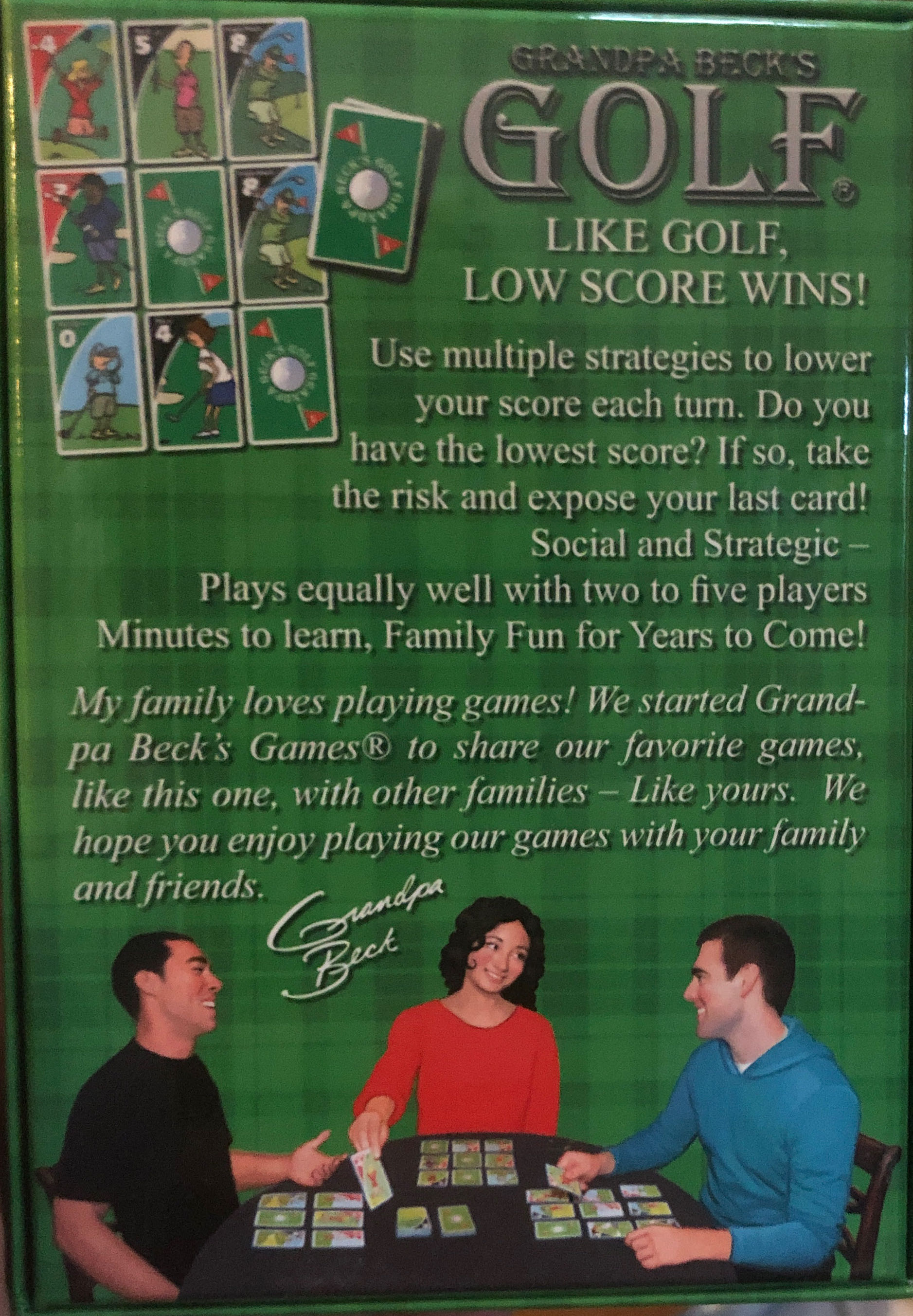 Grandpa Beck’s Golf  (2-5) board game collectible [Barcode 736211551818] - Main Image 2