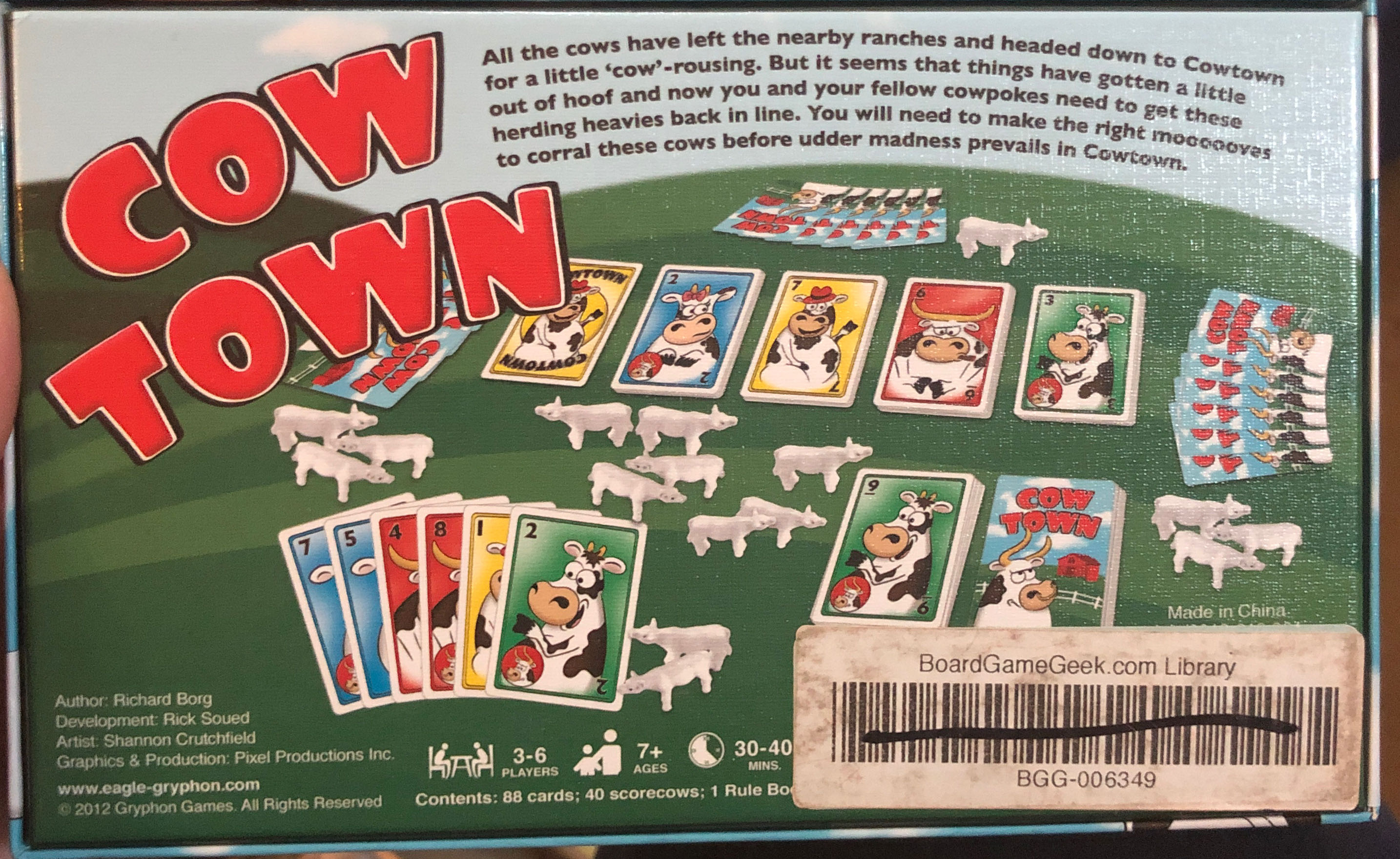 Cowtown  (3-6) board game collectible - Main Image 2