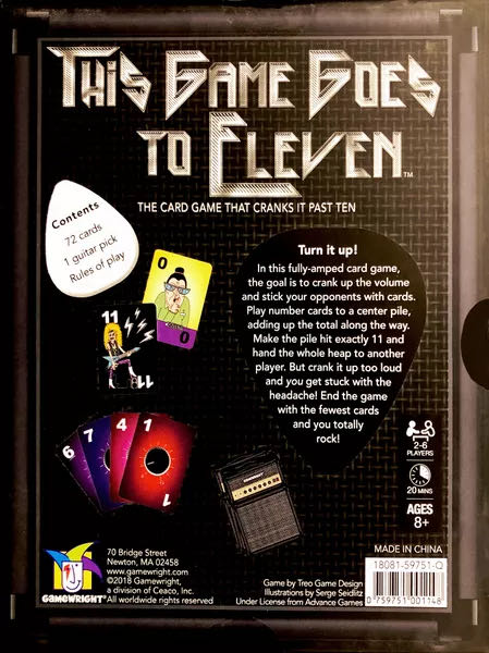 This Game Goes to Eleven  (2-6) board game collectible [Barcode 759751001148] - Main Image 2