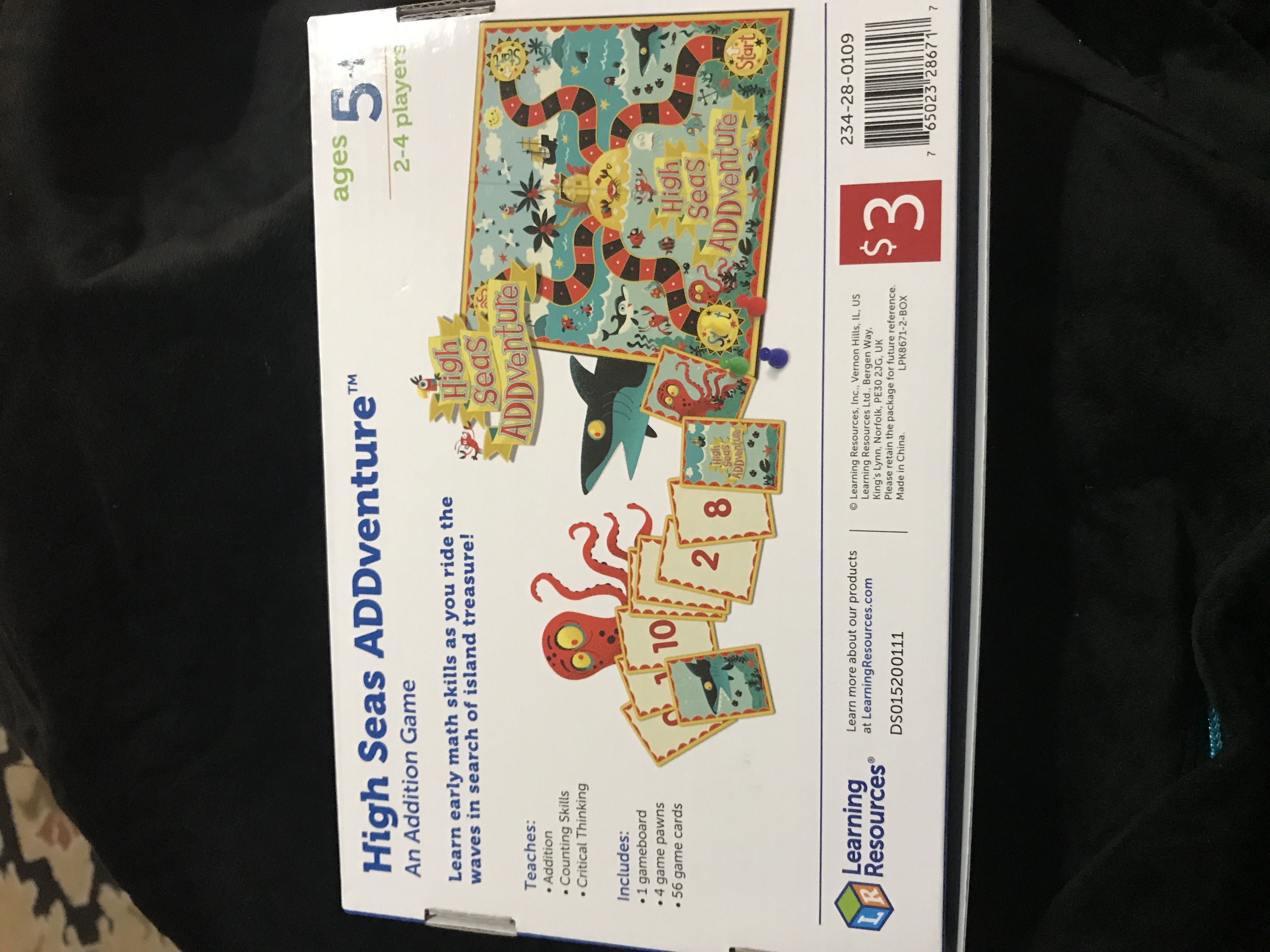 High Seas ADDventures  (2-4) board game collectible [Barcode 765023286717] - Main Image 2