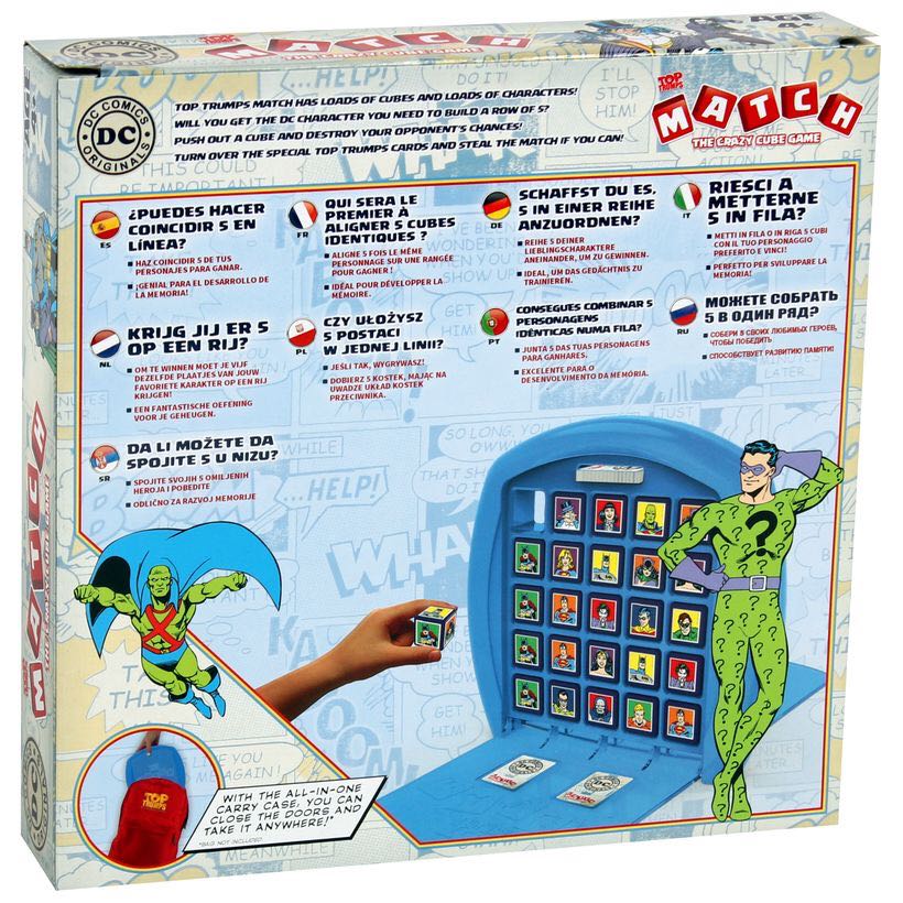 DC Comics Top Trump Match Cube Game  (2) board game collectible [Barcode 5036905001748] - Main Image 2