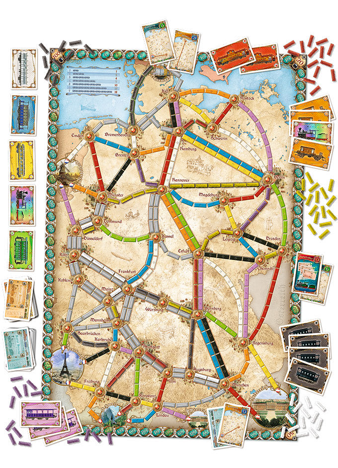 Ticket To Ride: Germany  (2-5) board game collectible - Main Image 3