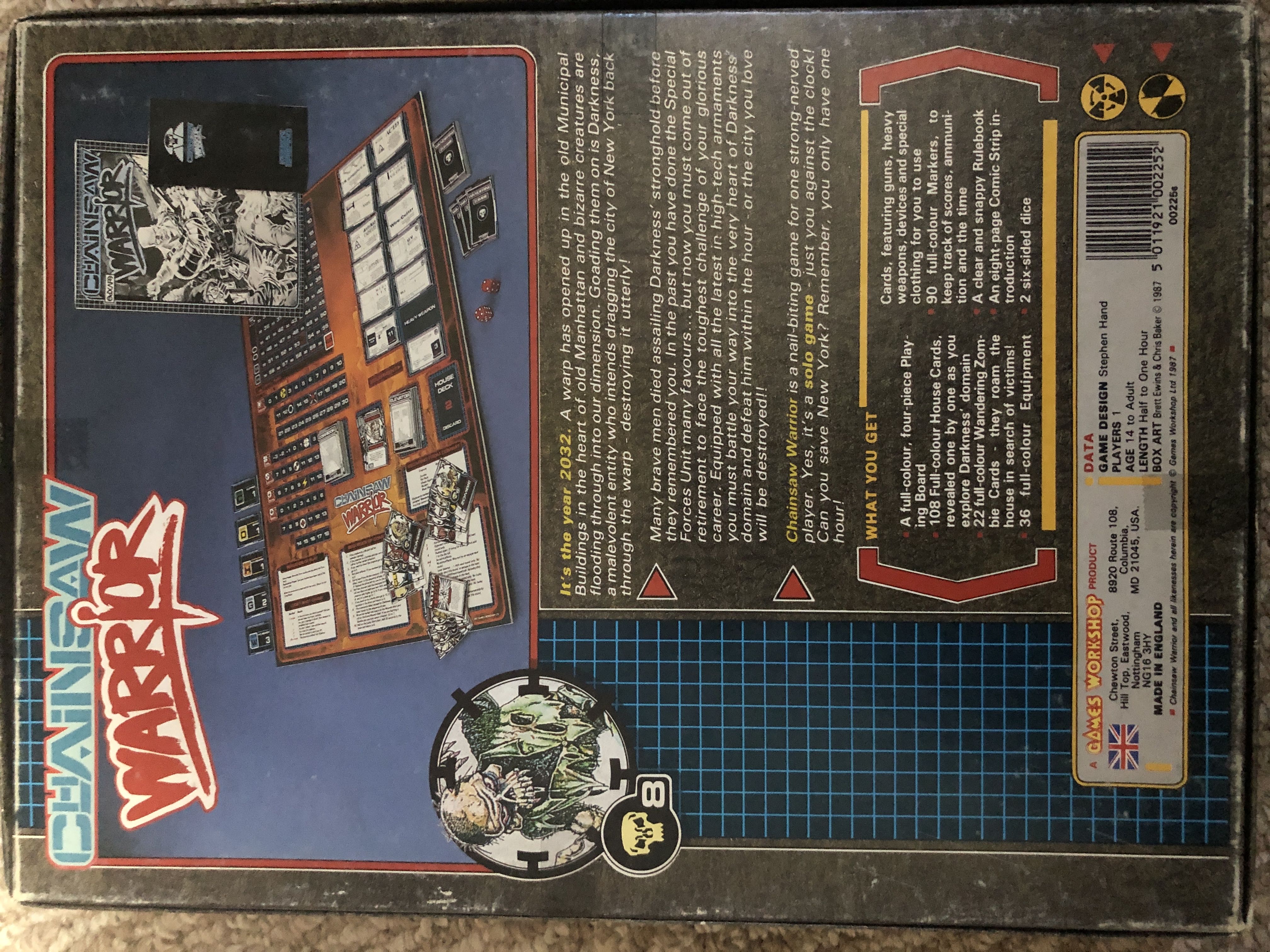 CHAINSAW WARRIOR  (Solo) board game collectible - Main Image 2