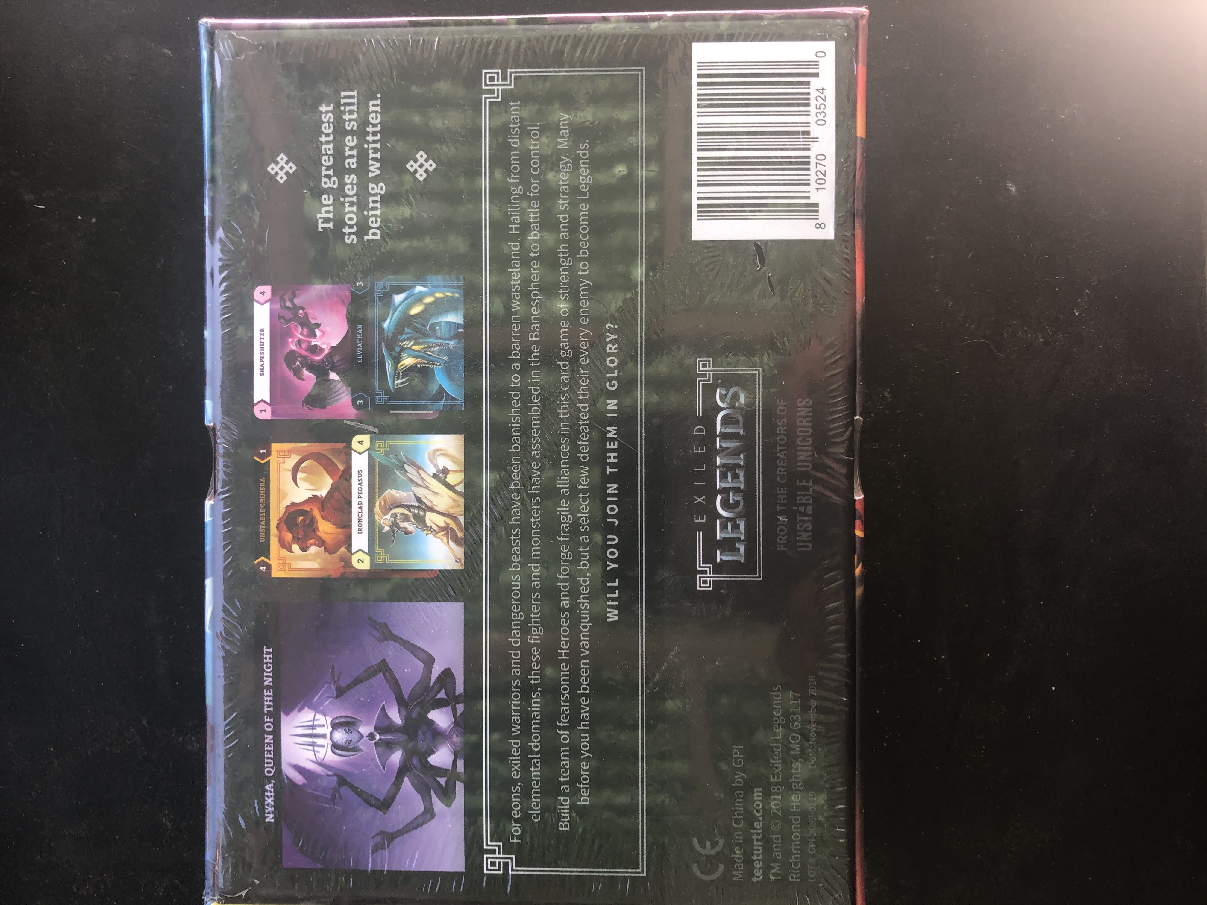 Exiled Legends  (2-5) board game collectible - Main Image 2
