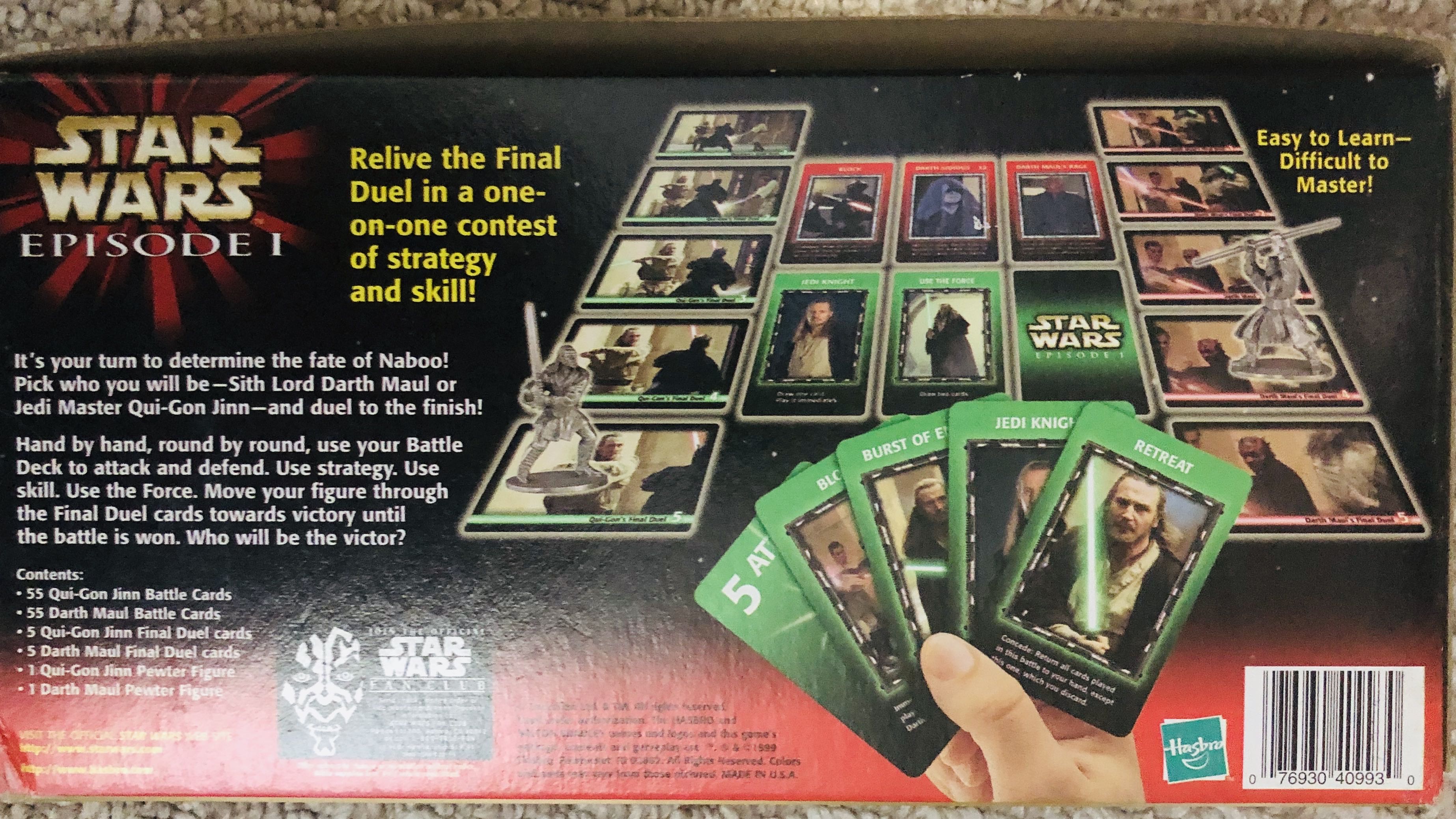 Star Wars Ep. 1 Clash Of The Lightsabers Card Game  board game collectible - Main Image 2