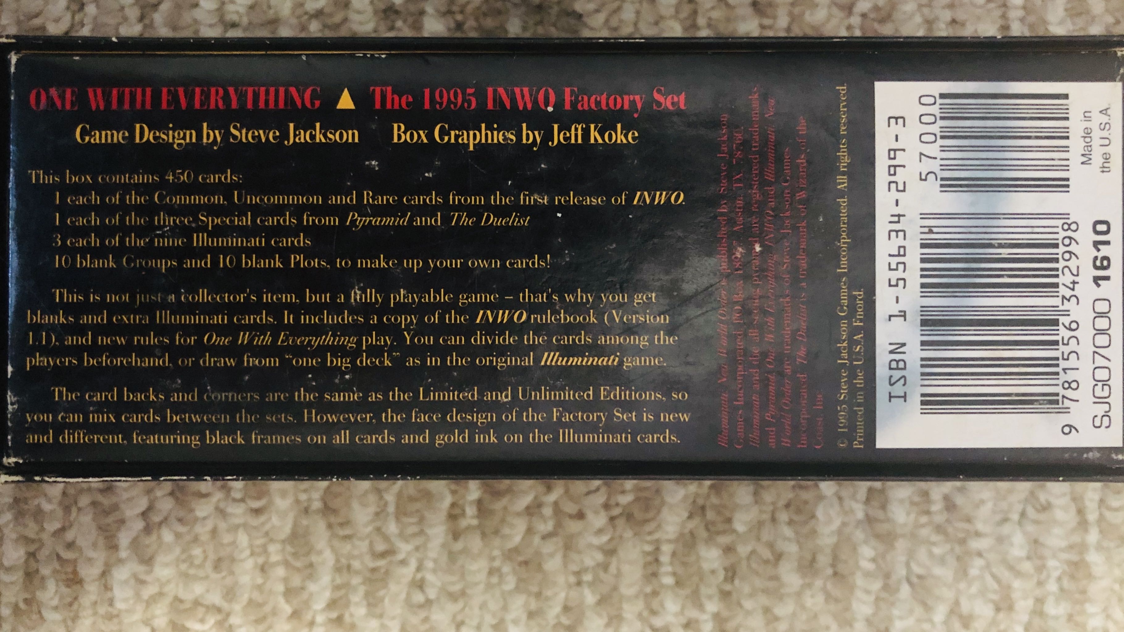 Illuminati: New World Order - One With Everything   board game collectible - Main Image 3