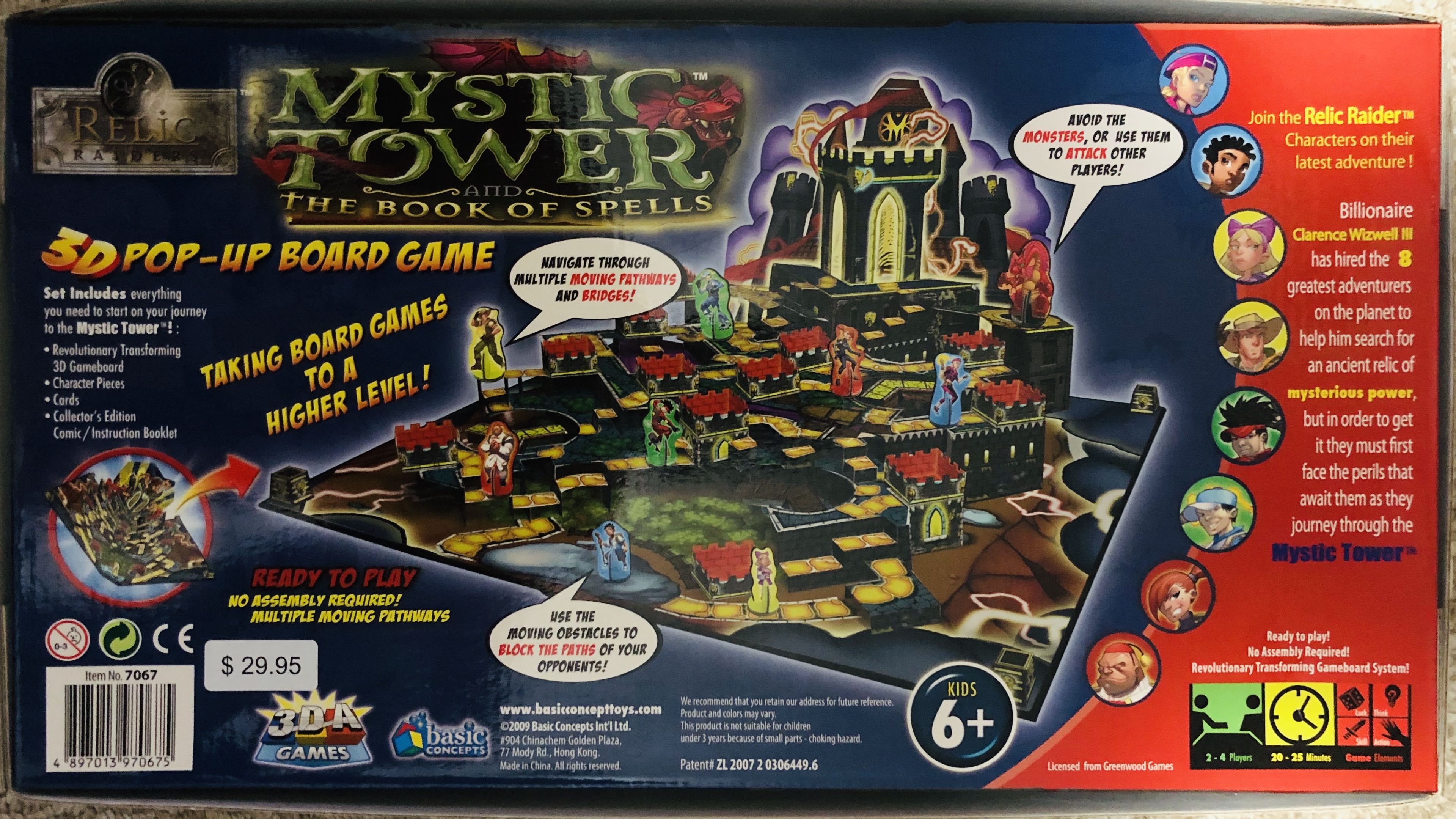 Relic Raiders: Mystic Tower And The Book Of Spells  board game collectible - Main Image 2