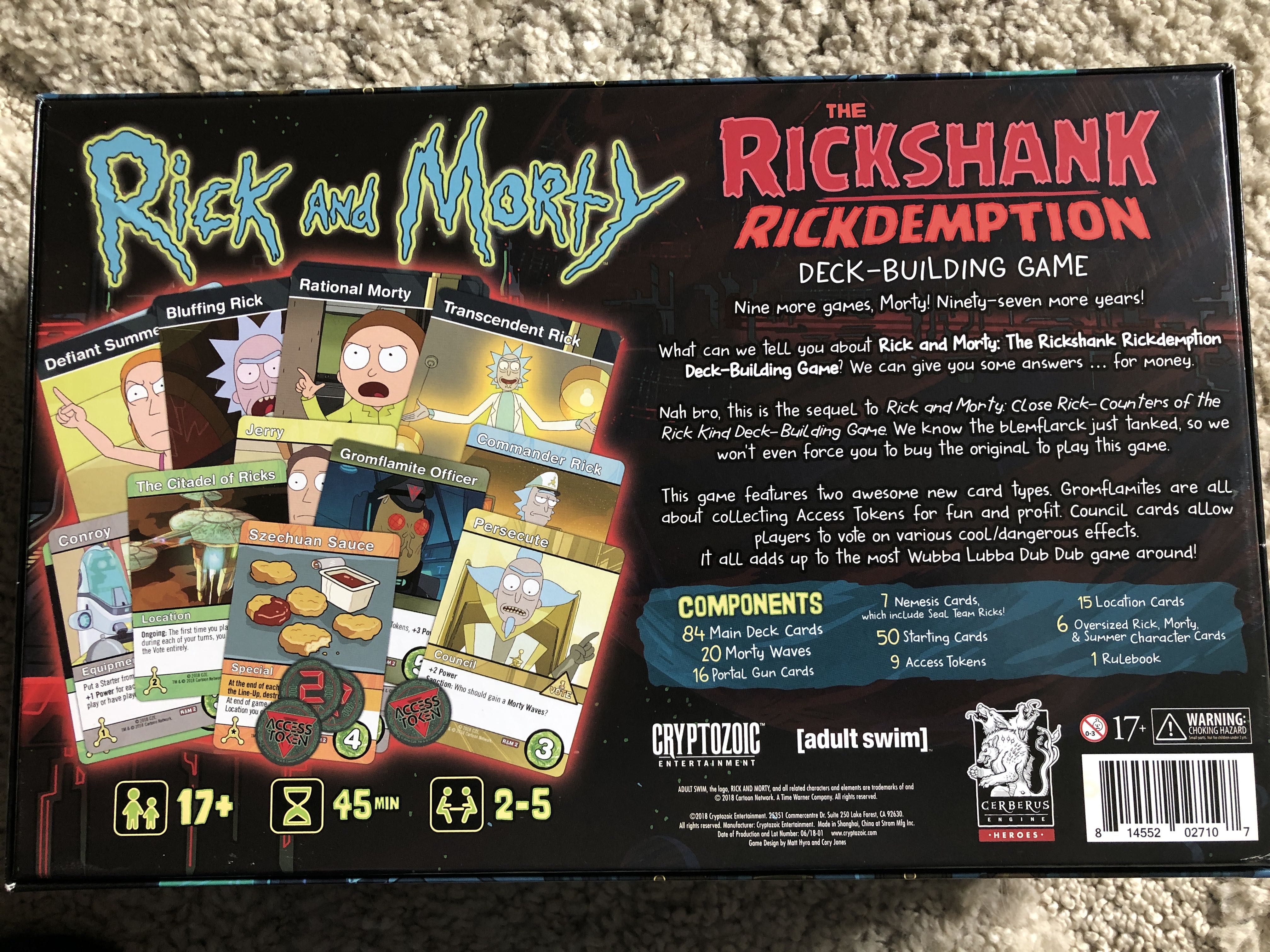 Rick And Morty: The Rickshank Redemption  (2-5) board game collectible [Barcode 814552027107] - Main Image 2