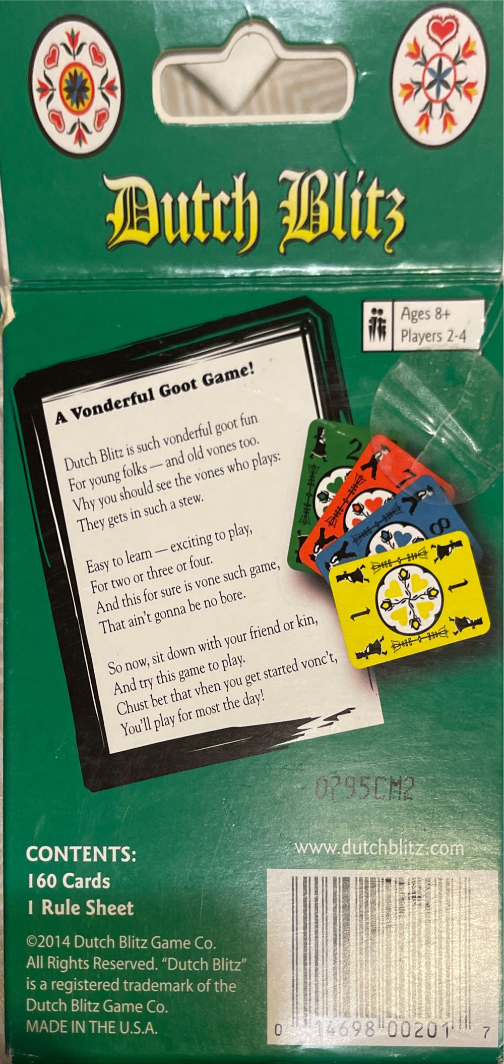 Dutch Blitz (2–4 players | 8+ | 15? min.)  (2–4) board game collectible [Barcode 014698002017] - Main Image 2