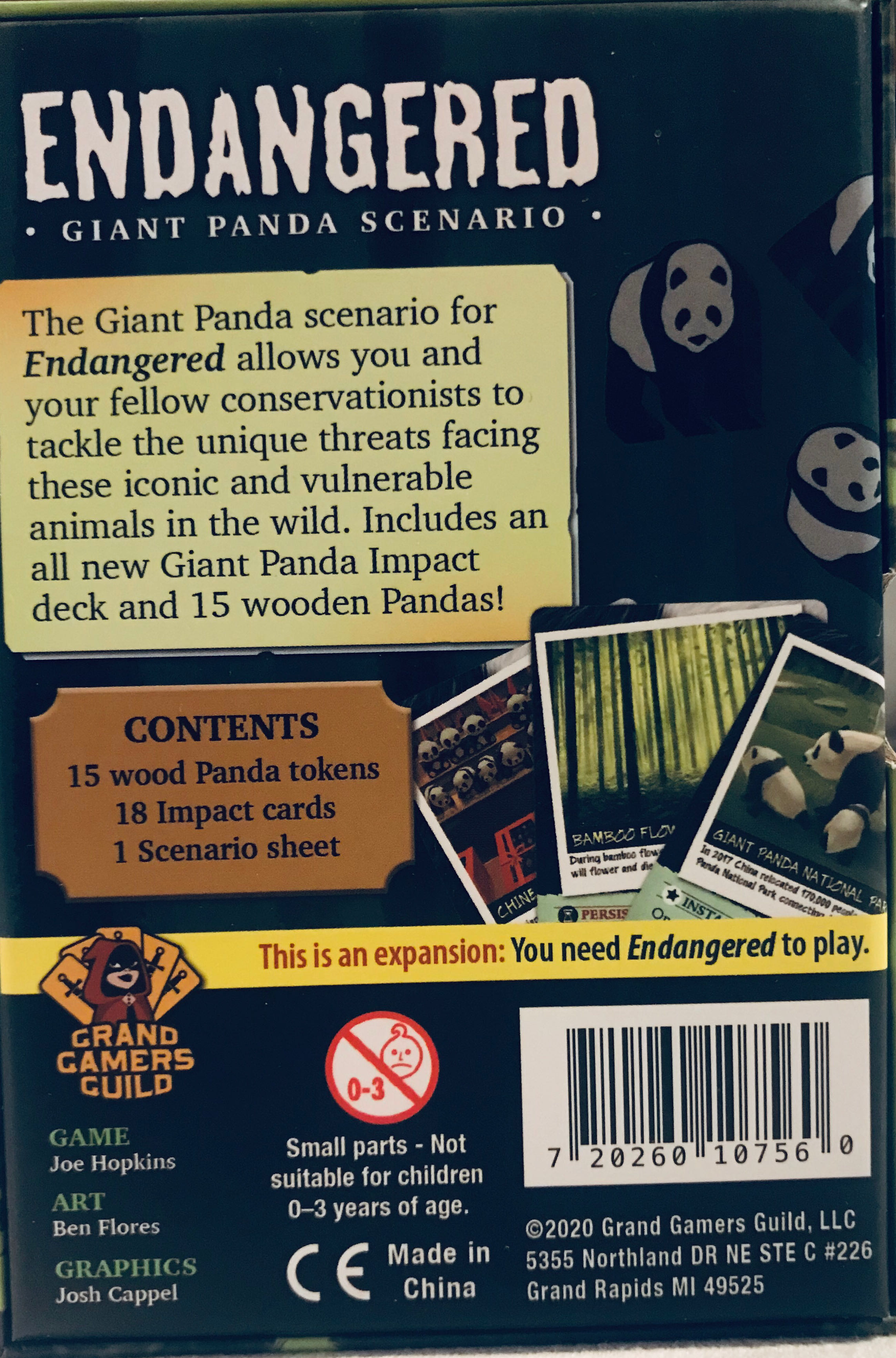 Endangered: Giant Panda Scenario  (1-5) board game collectible [Barcode 720260107560] - Main Image 2
