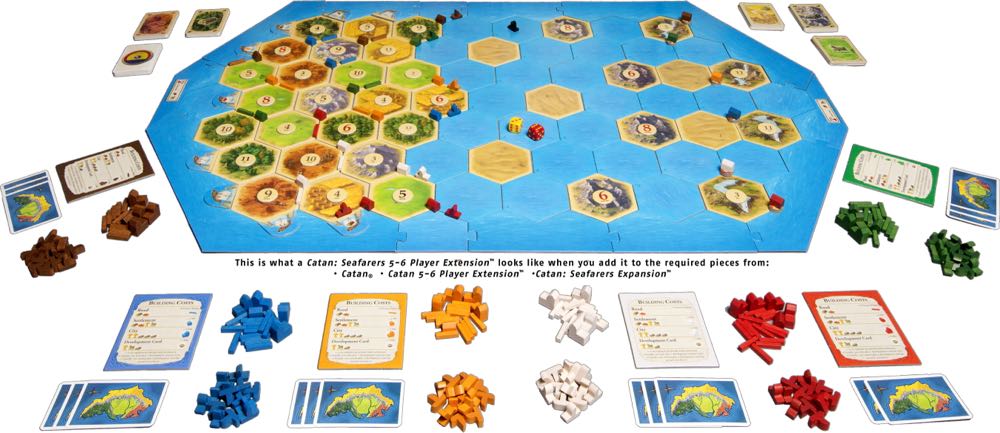 Catan: Seafarers 5-6 Player Expansion  (5-6) board game collectible [Barcode 029877030743] - Main Image 2