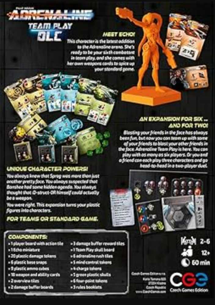 Adrenaline: Team Play DLC  (2-5) board game collectible - Main Image 2