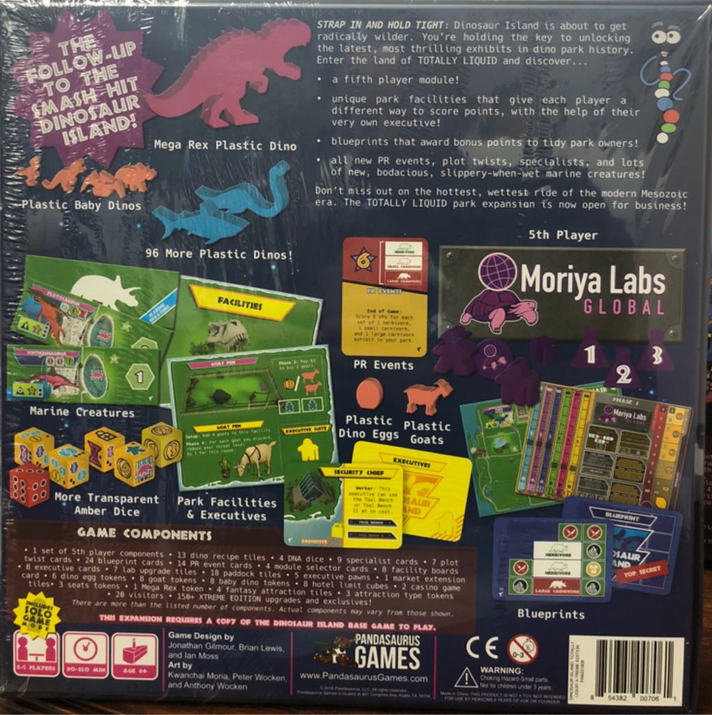 Dinosaur Island: Totaly Liquid  (2-5) board game collectible - Main Image 2