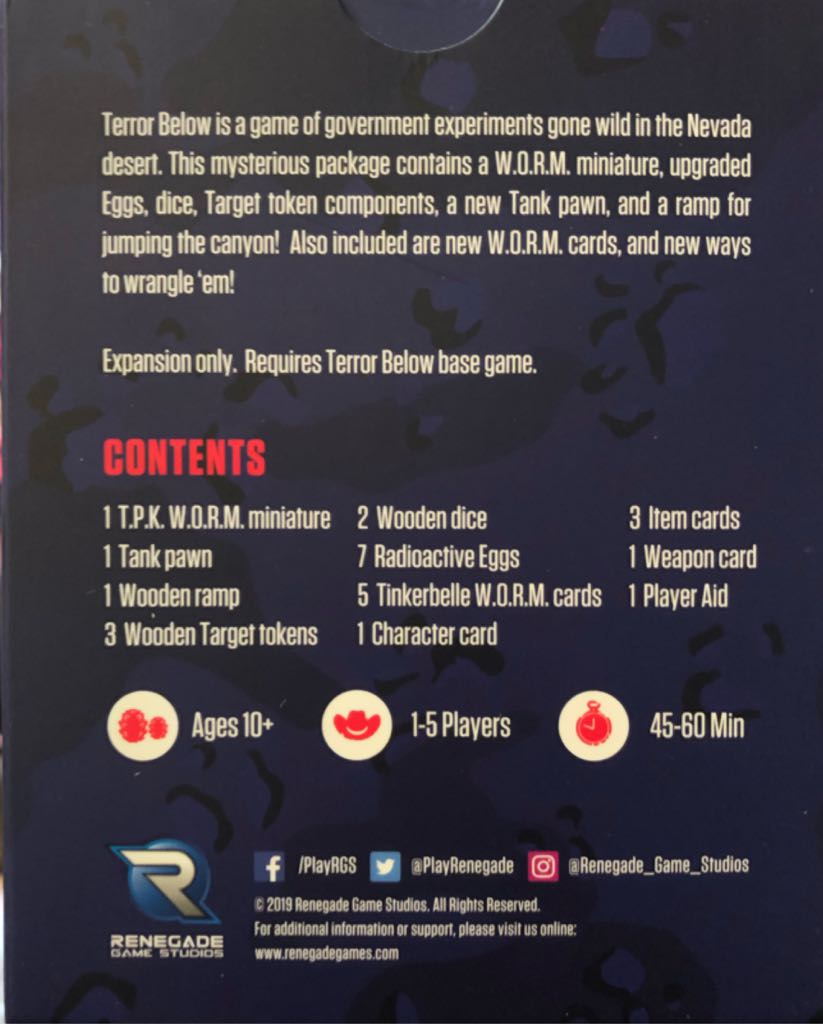 Terror Below: Hidden Cache Expansion (1-5) board game collectible - Main Image 2