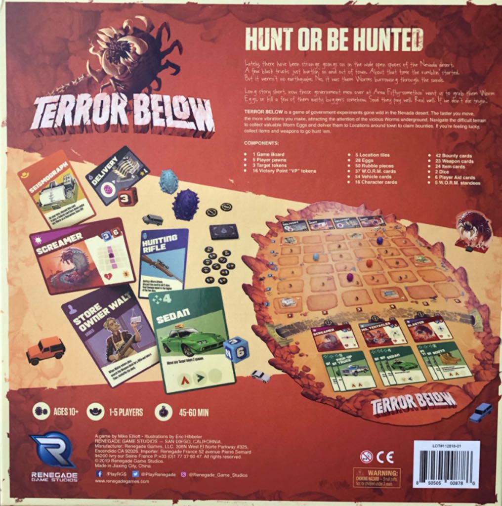 Terror Below  (1-5) board game collectible [Barcode 850505008786] - Main Image 2