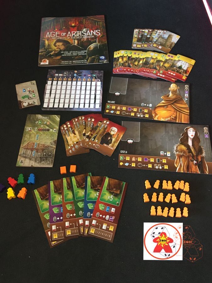 Architects of the West Kingdom: Age of Artisans  (1-6) board game collectible [Barcode 810011720695] - Main Image 3